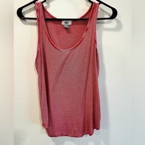 Old Navy red and white striped tank